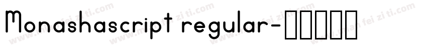 Monashascript regular字体转换